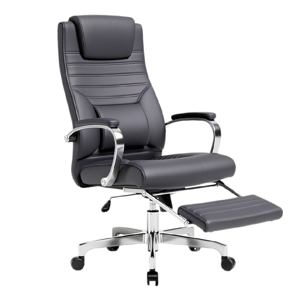 Ergonomische Bureaustoel met Verstelbare Rugleuning en Voetsteun